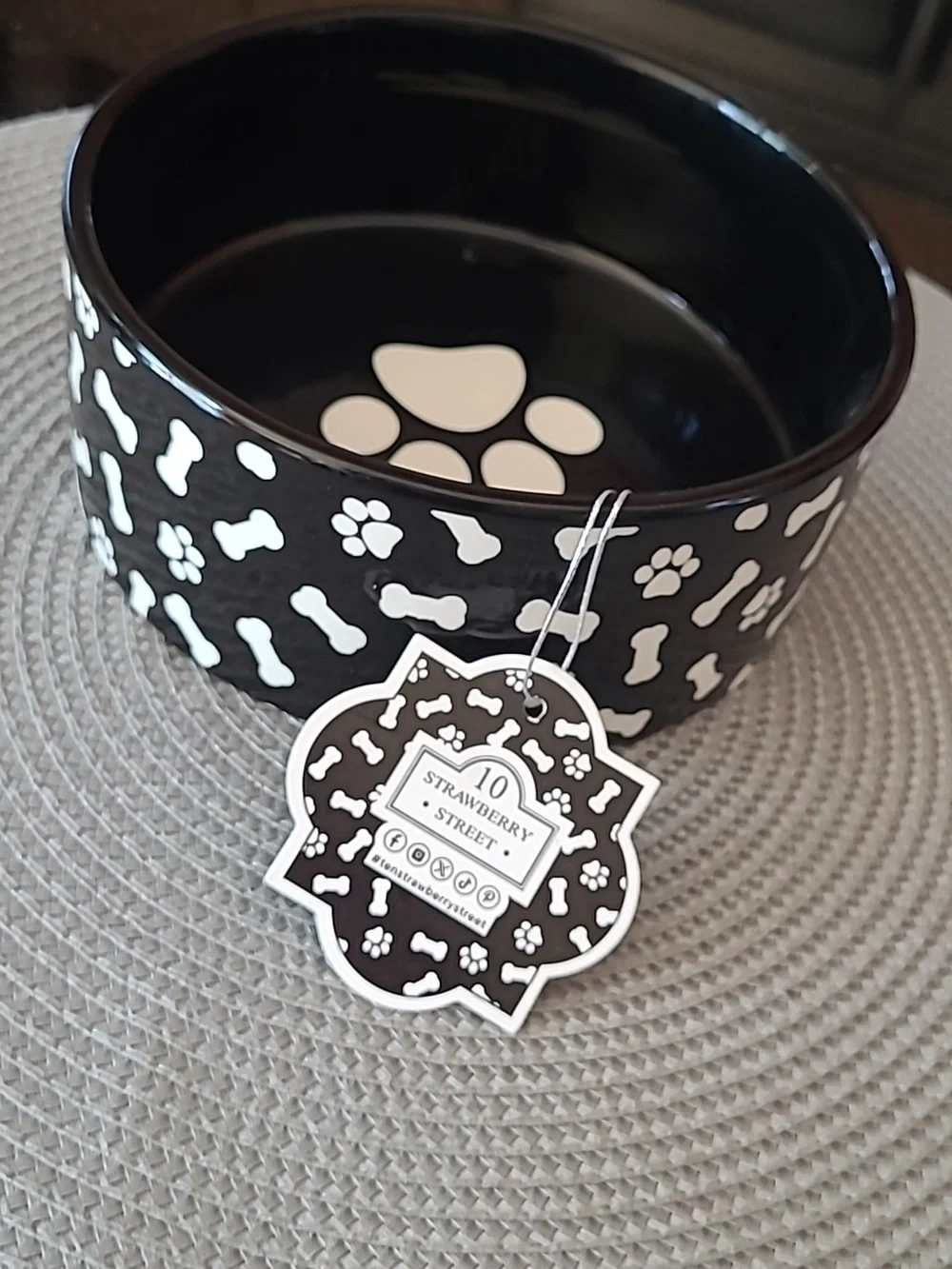 Strawberry Street Dog Bowl